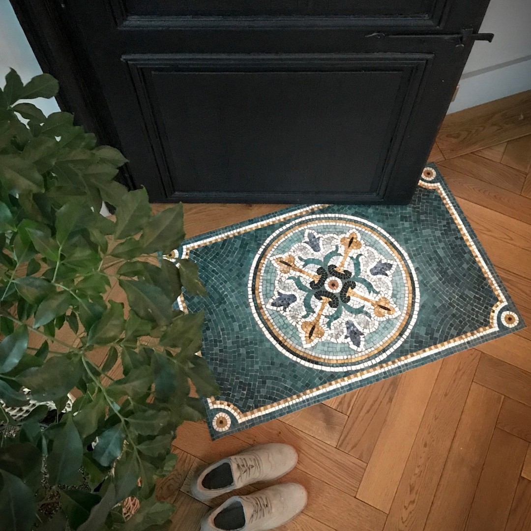 Tapis vinyle mosaïque Alma