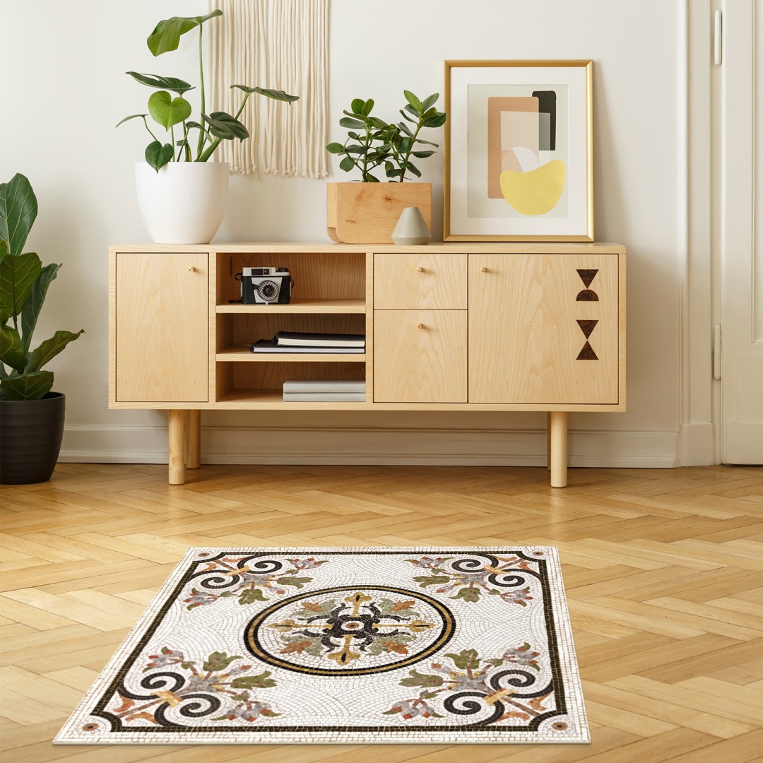 Vinyl mosaic rug Helena - Table size