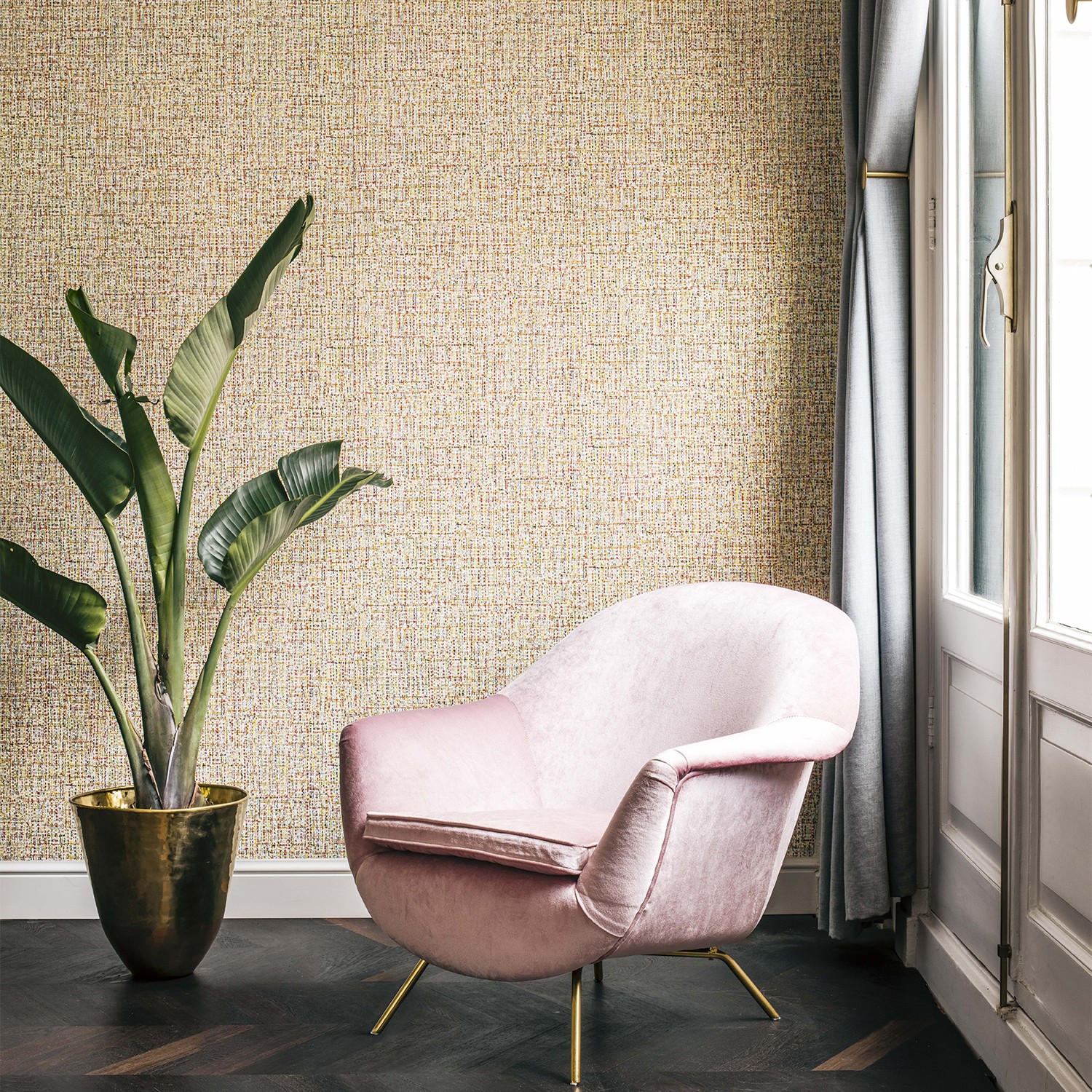 278224558  Tweed Neutral Texture Wallpaper  by AStreet Prints