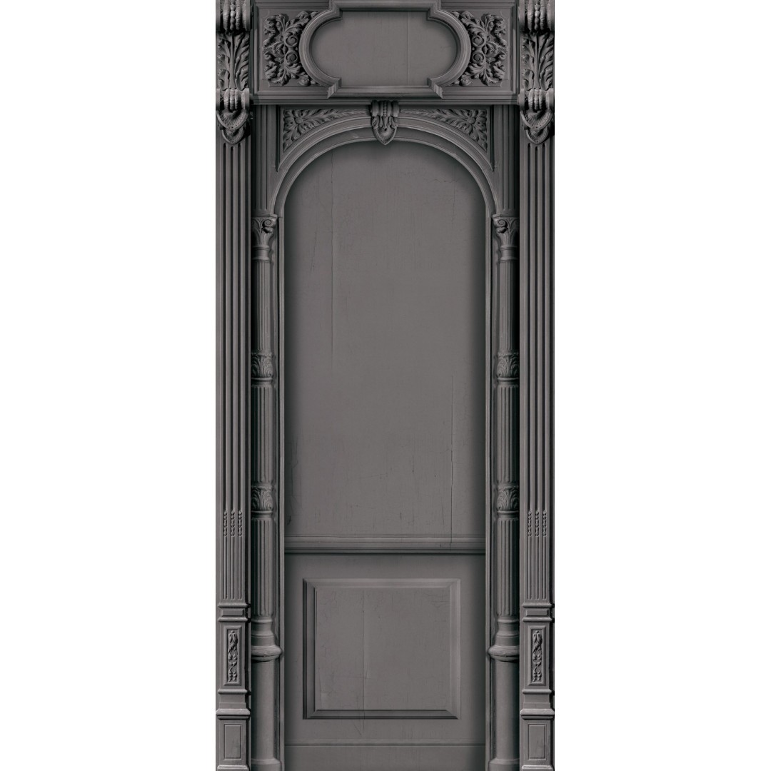 Décor façade boutique Napoléon III gris anthracite