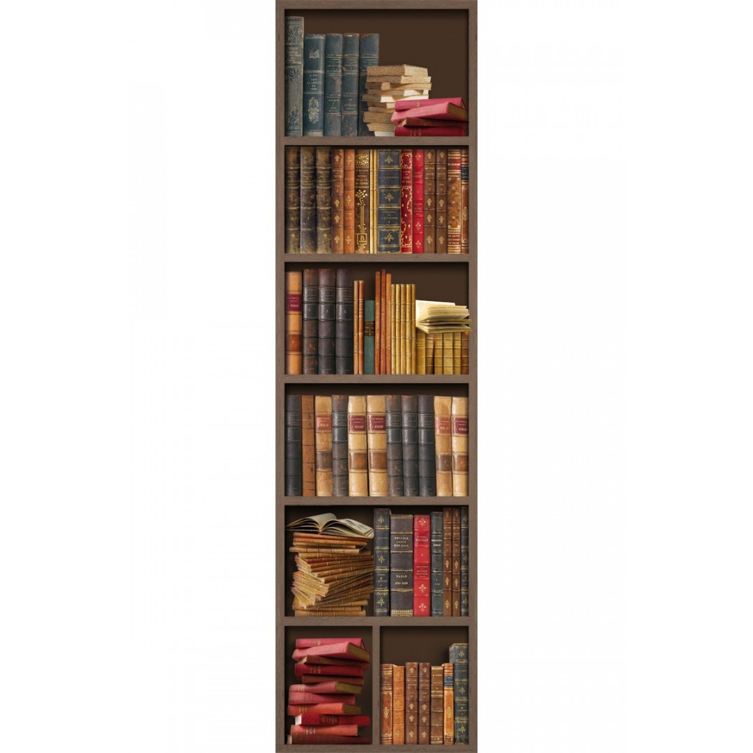 Old golden bookshelves mural (52 cm)