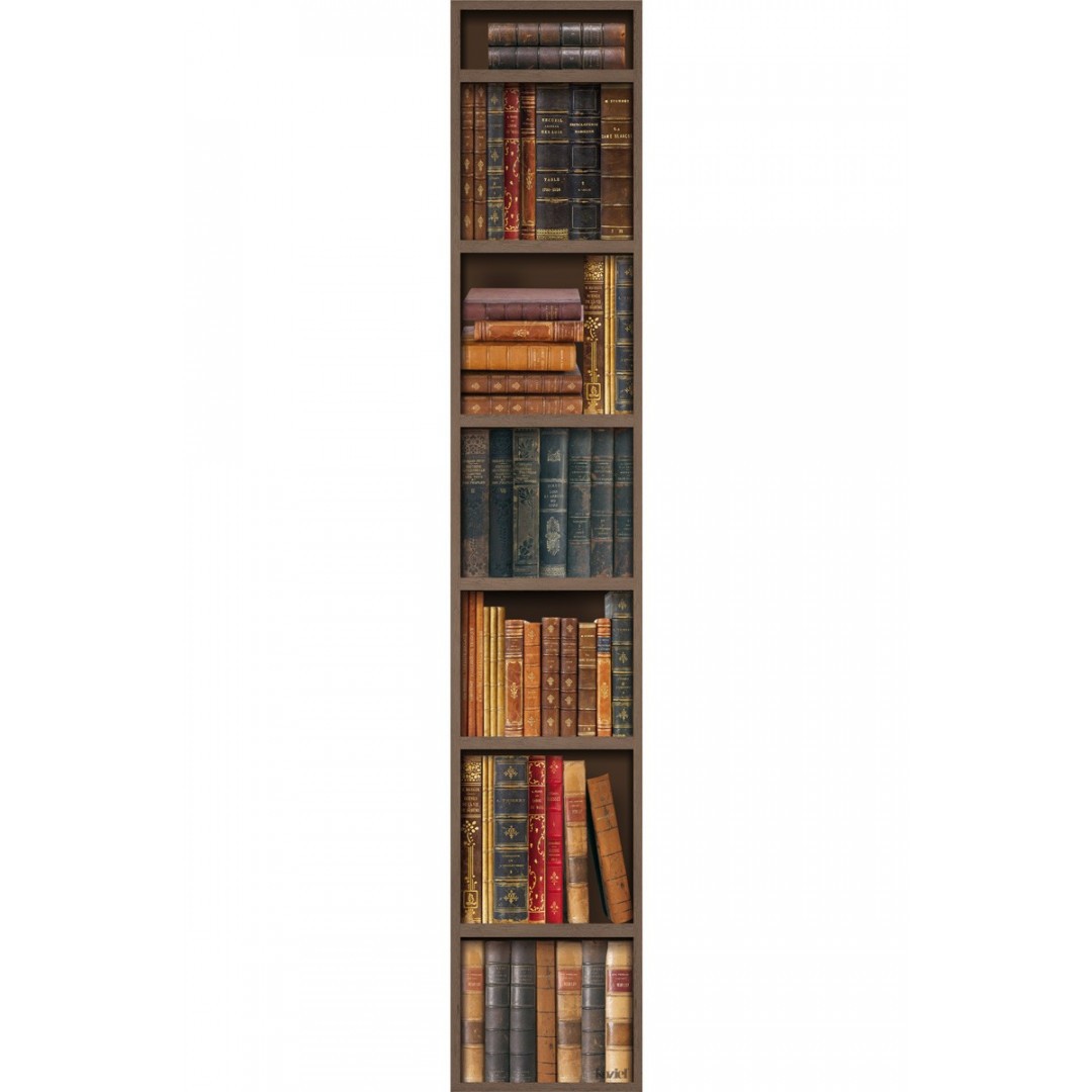 Old golden bookshelves mural (36 cm)