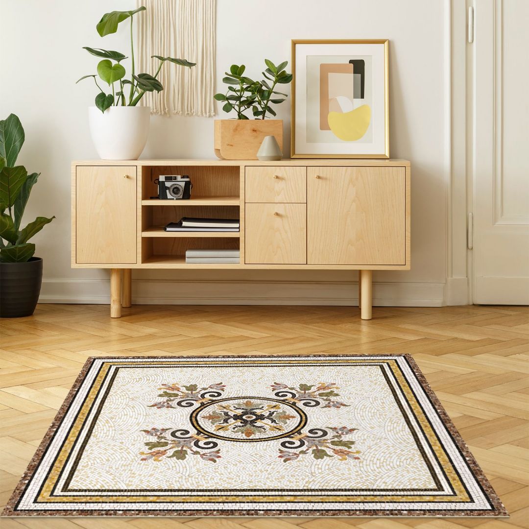 Vinyl mosaic rug Helena - XL Table size