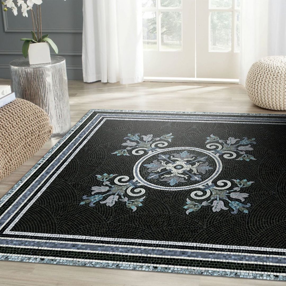 Tapis vinyle mosaïque Angelica - 150 x 150