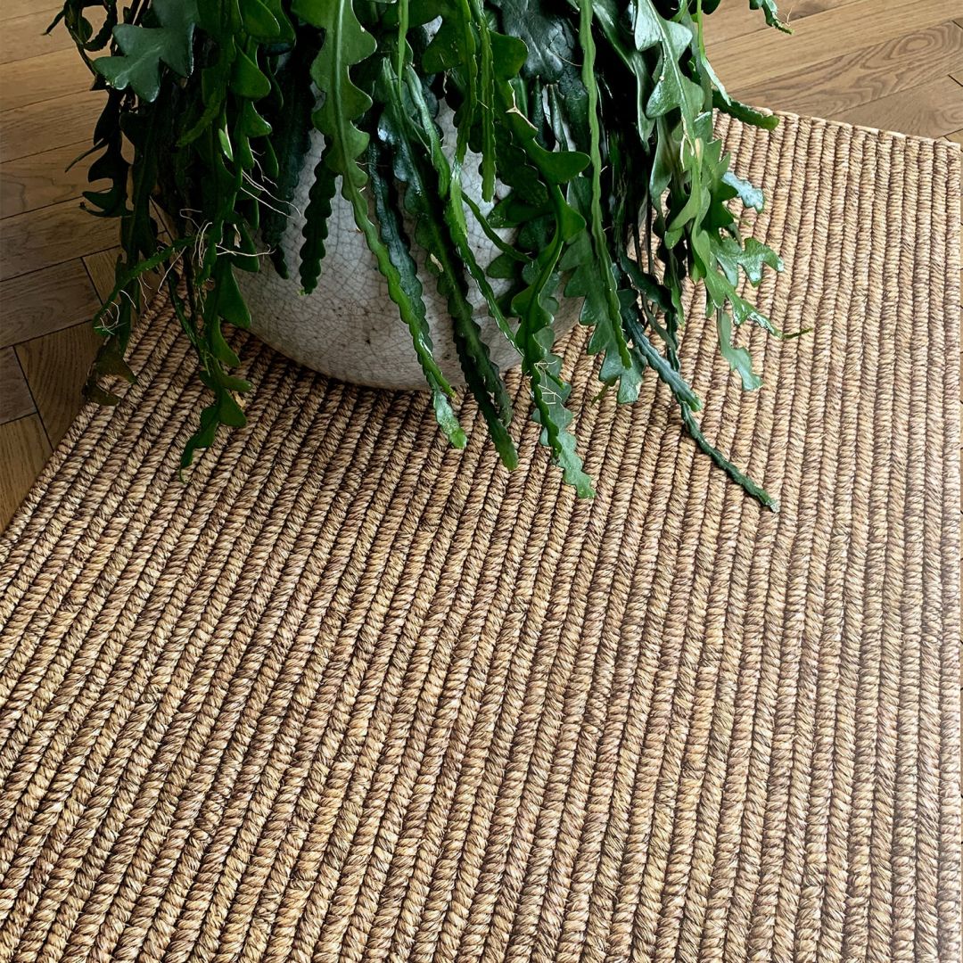 Tapis vinyle Abaca tressé runner