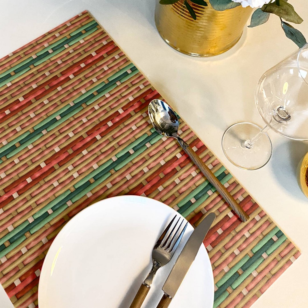 Vinyl placemats by Philippe Model - Winter garden