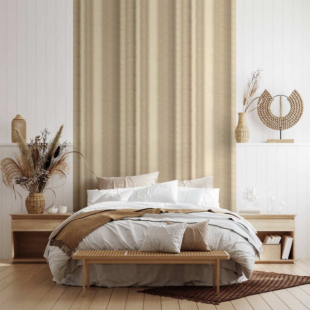 Beige curtain wallpaper