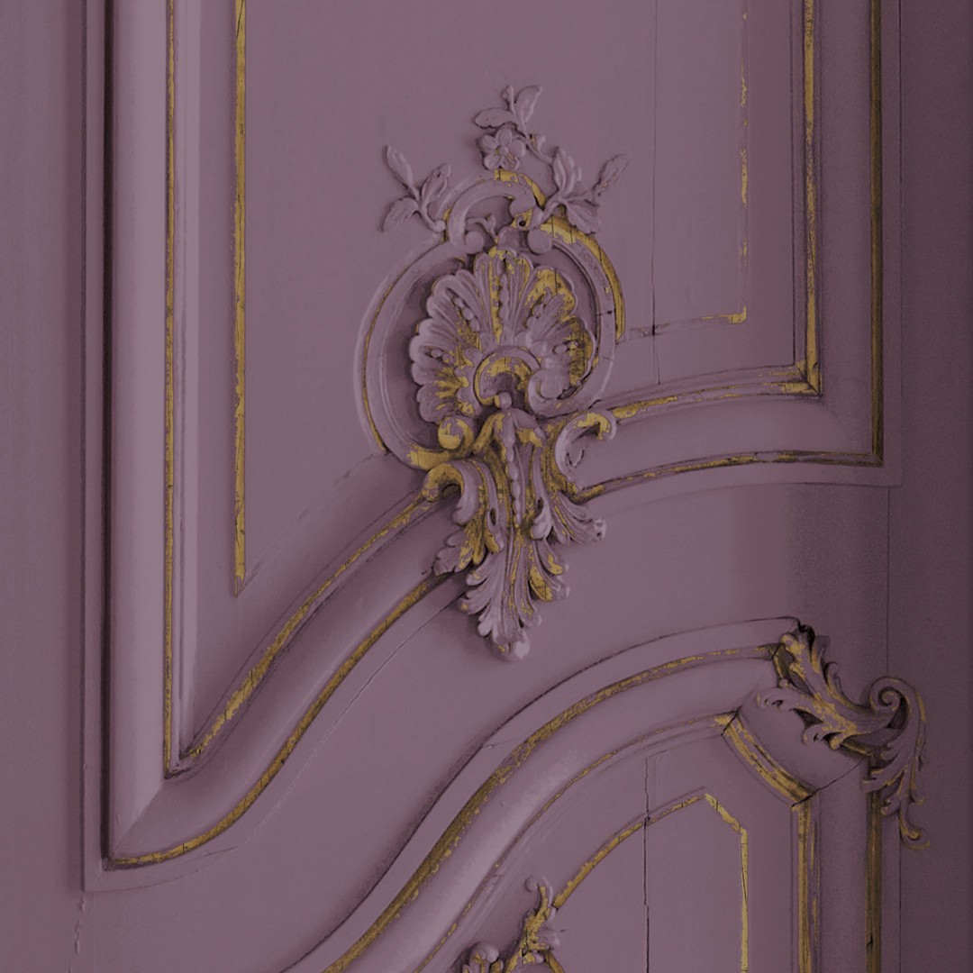 Set of Haussmann wood panels - Lilac