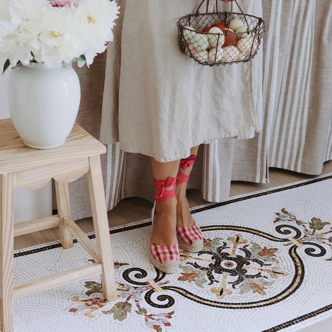 Vinyl mosaic rug Helena -...