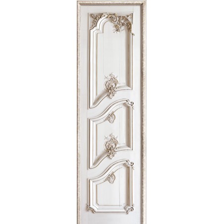 Décor triple boiserie Haussmanienne grande porte gauche 95cm