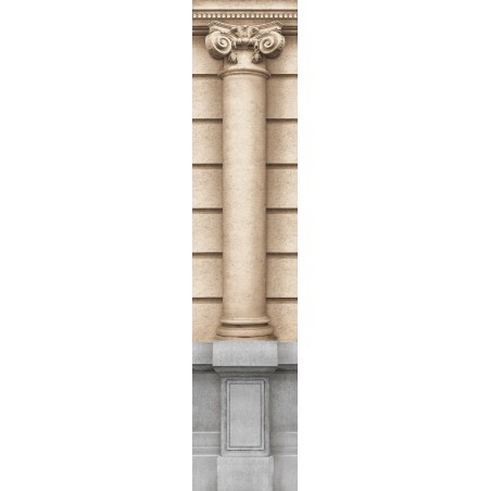 Décor façade Haussmannienne colonne lisse 65cm