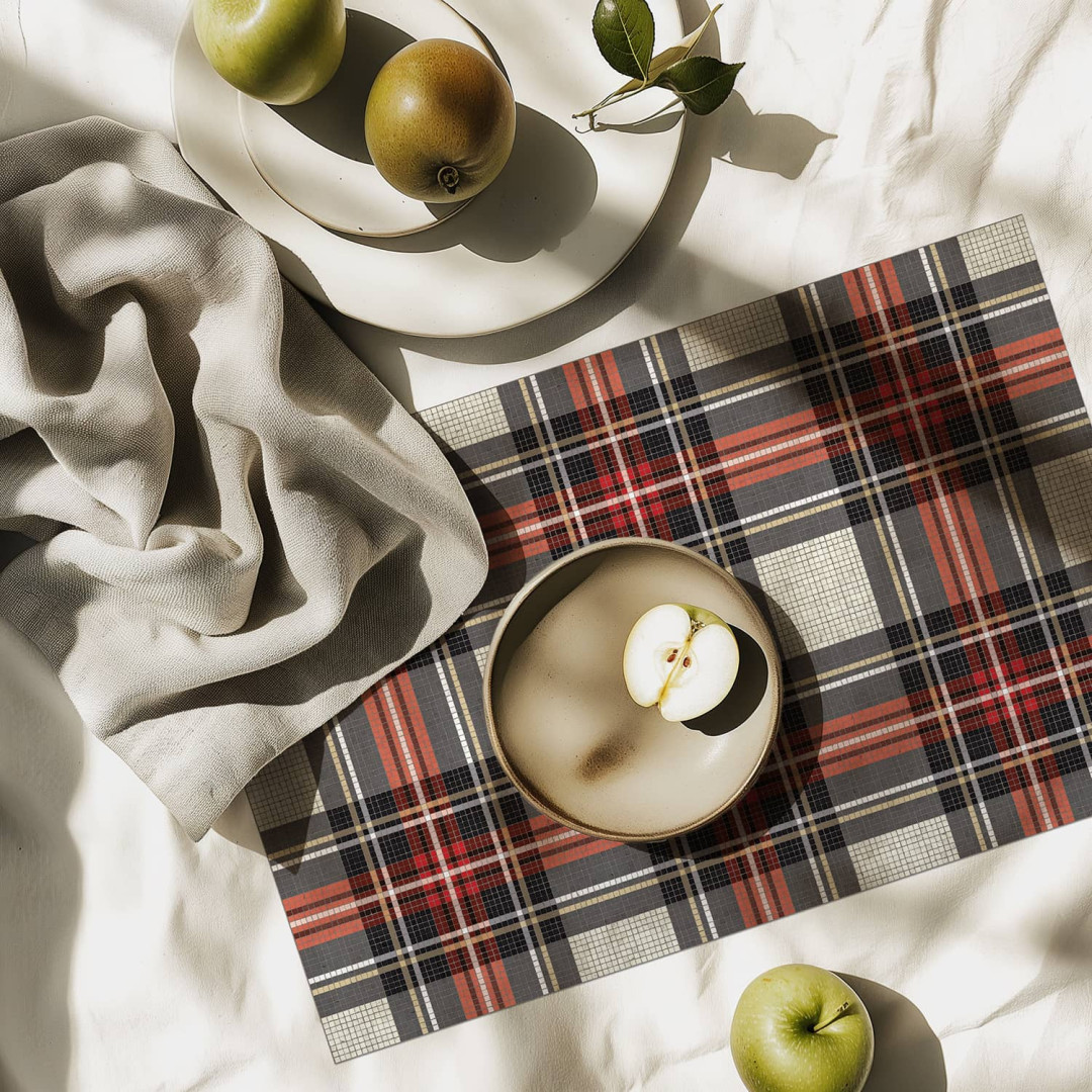 Set de table vinyle Tartan...