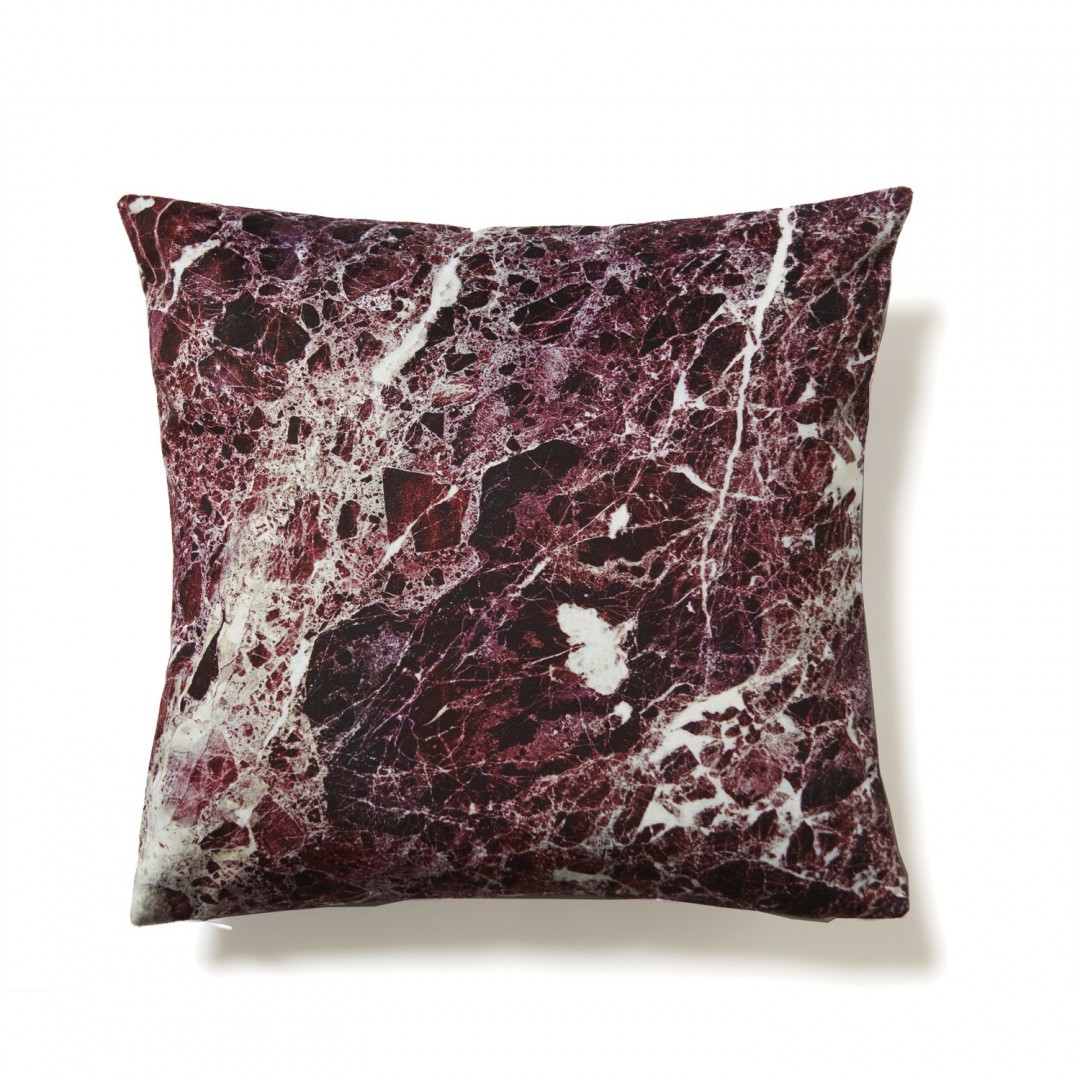 Dark purple Emperador cushion