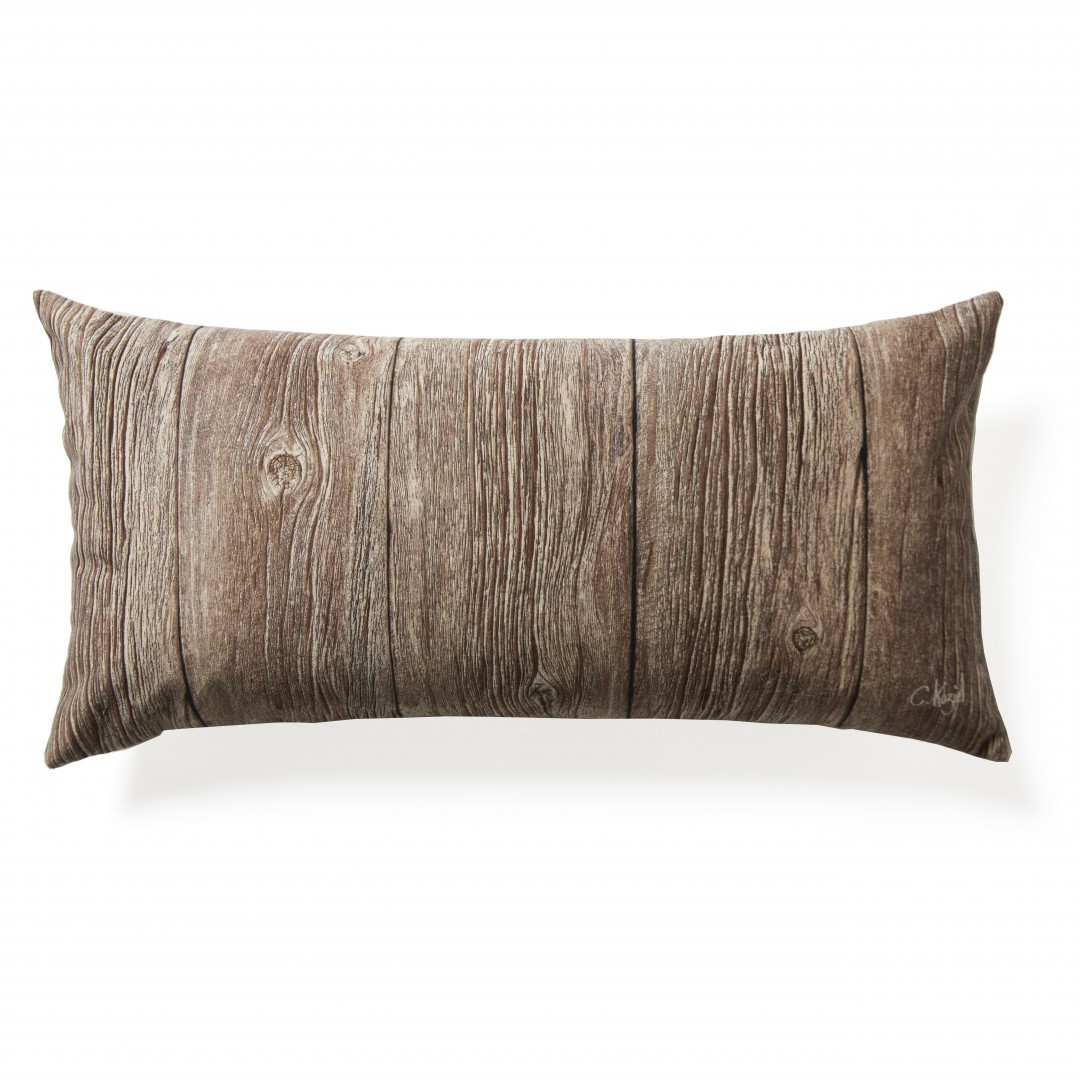 Large old farm planks cushion