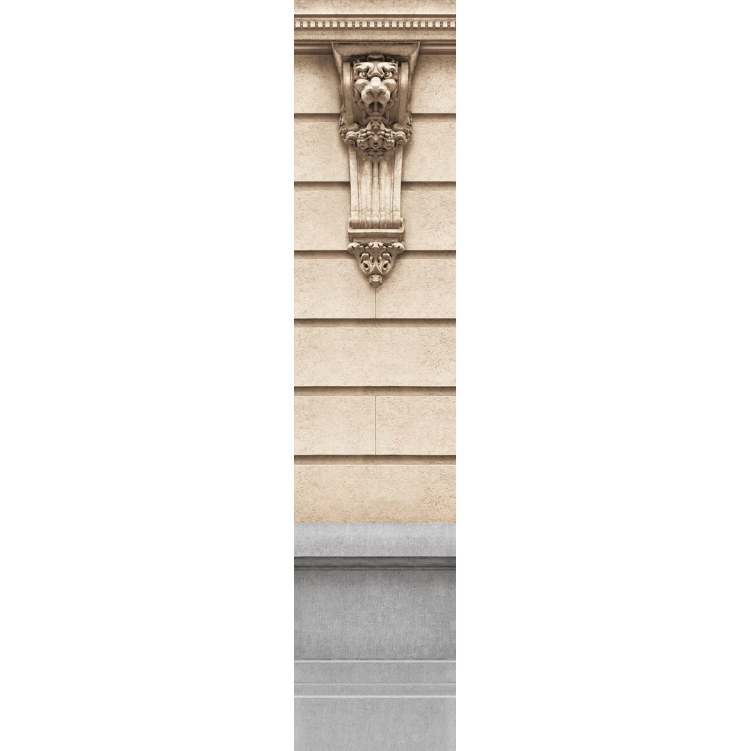 Single mascaron of haussmannian facade